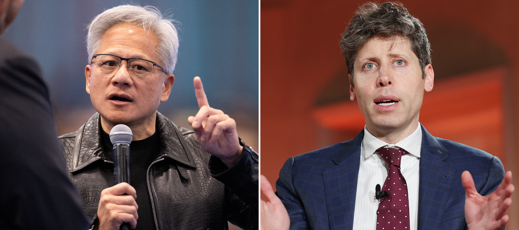 Nvidia’s Jensen Huang and OpenAI’s Sam Altman