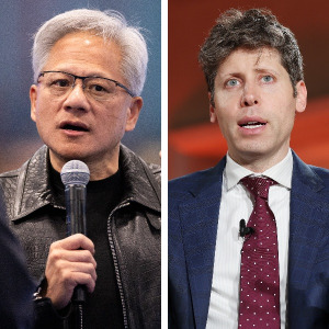Nvidia’s Jensen Huang and OpenAI’s Sam Altman