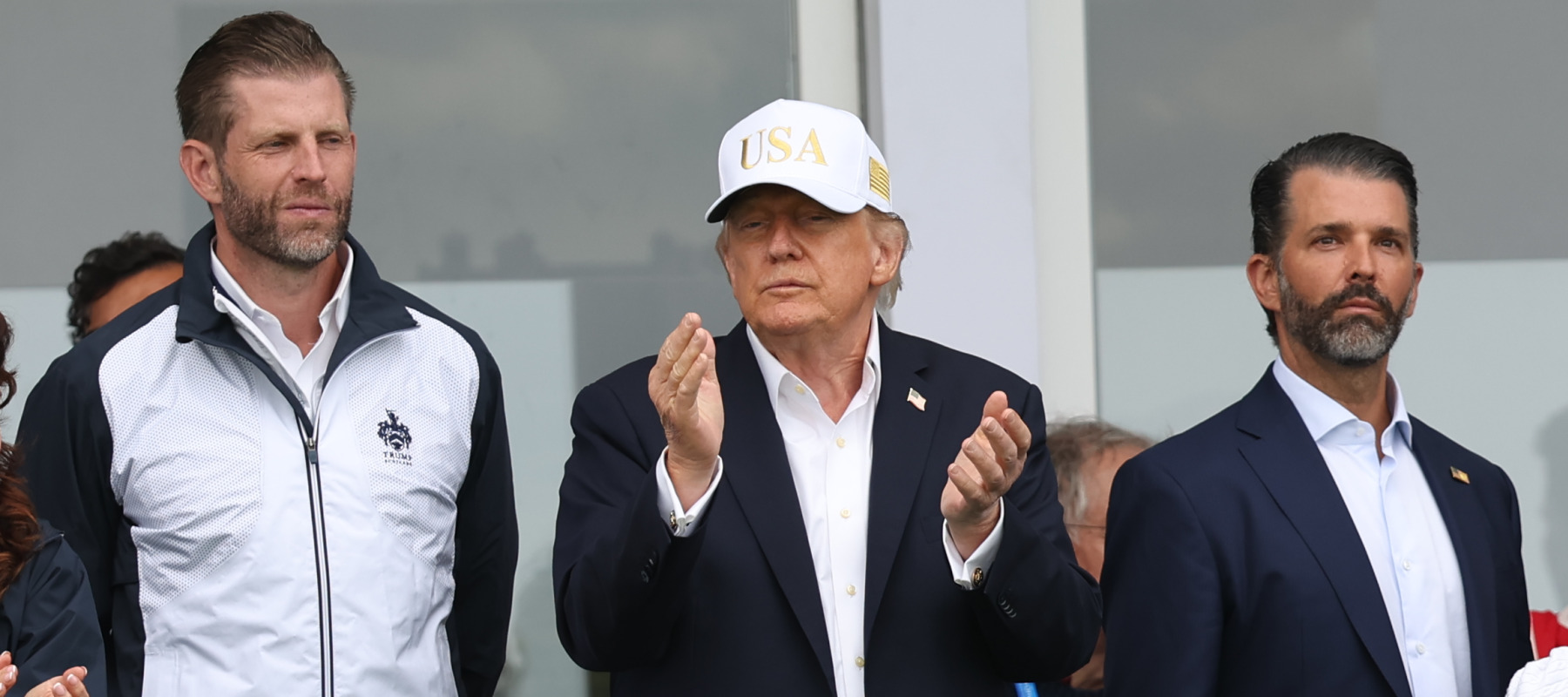 President Donald Trump and his sons Eric Trump and Donald Trump Jr.