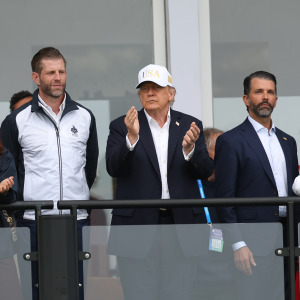 President Donald Trump and his sons Eric Trump and Donald Trump Jr.
