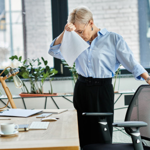 woman at work