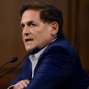 Entrepreneur and Cost Plus Drug Company (MCCPDC) Co-Founder Mark Cuban speaks during a Senate Committee in 2025.