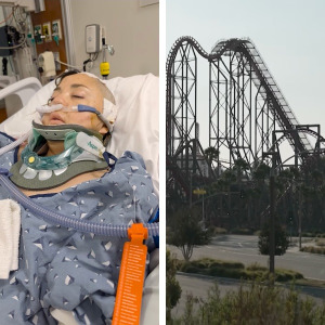 Two women lie in the hospital with brain injuries after riding Six Flags X2 roller coaster