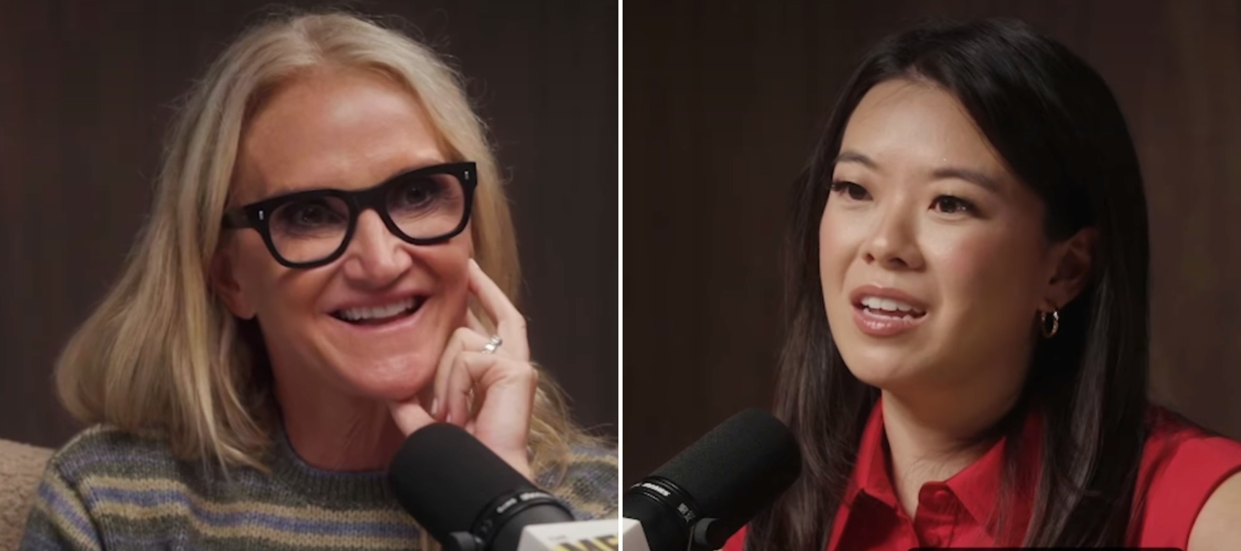 L: Mel Robbins, R: Vivian Tu