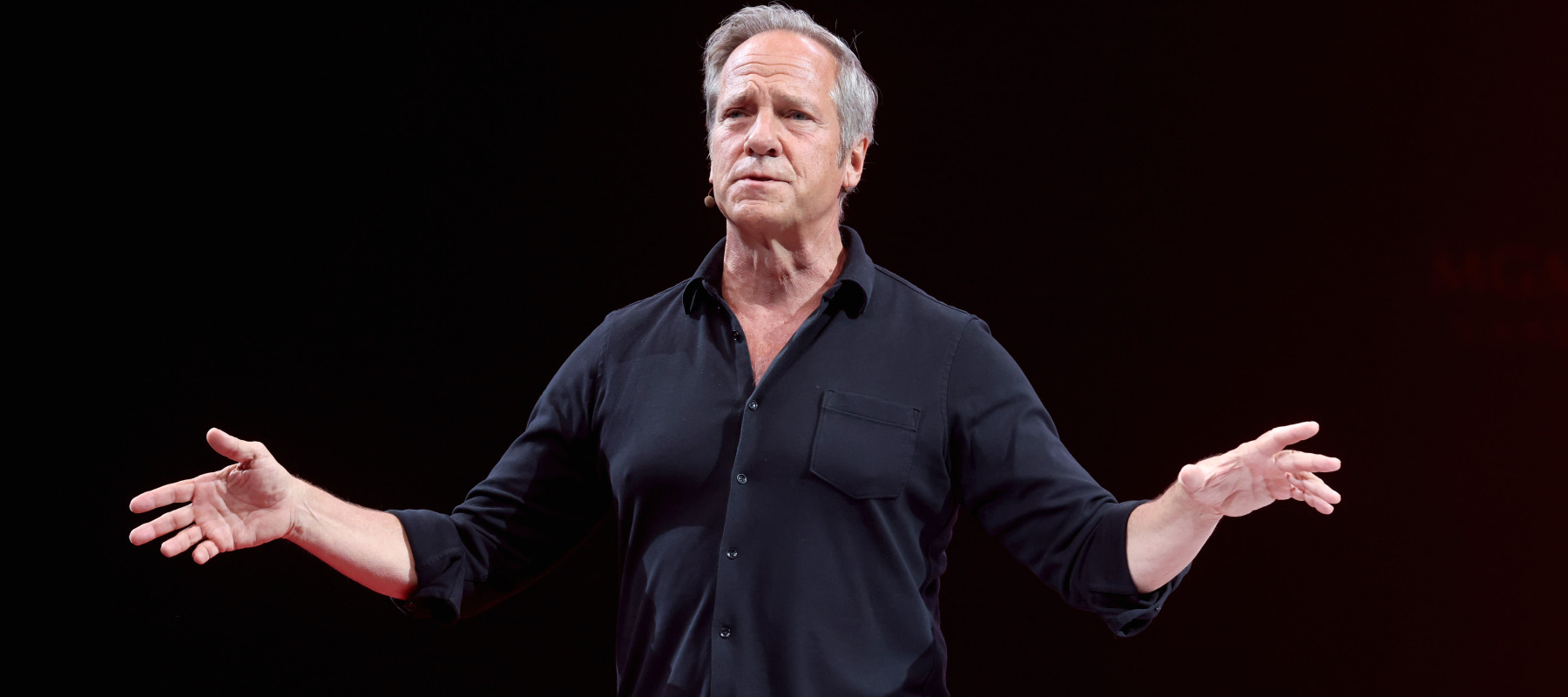 Mike Rowe speaks during the 10X Growth Conference 2025 at MGM Grand Garden Arena.