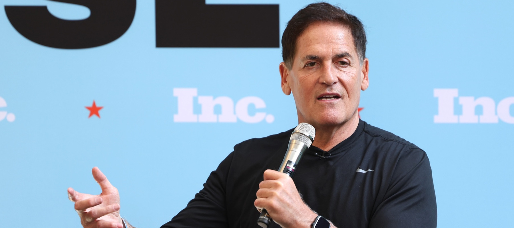 Mark Cuban speaking at an event.