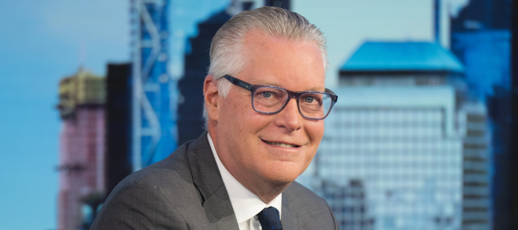 Delta CEO Ed Bastian visits "Mornings With Maria" at Fox Business Network Studios on June 23.