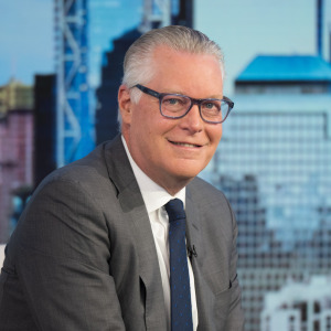 Delta CEO Ed Bastian visits "Mornings With Maria" at Fox Business Network Studios on June 23.