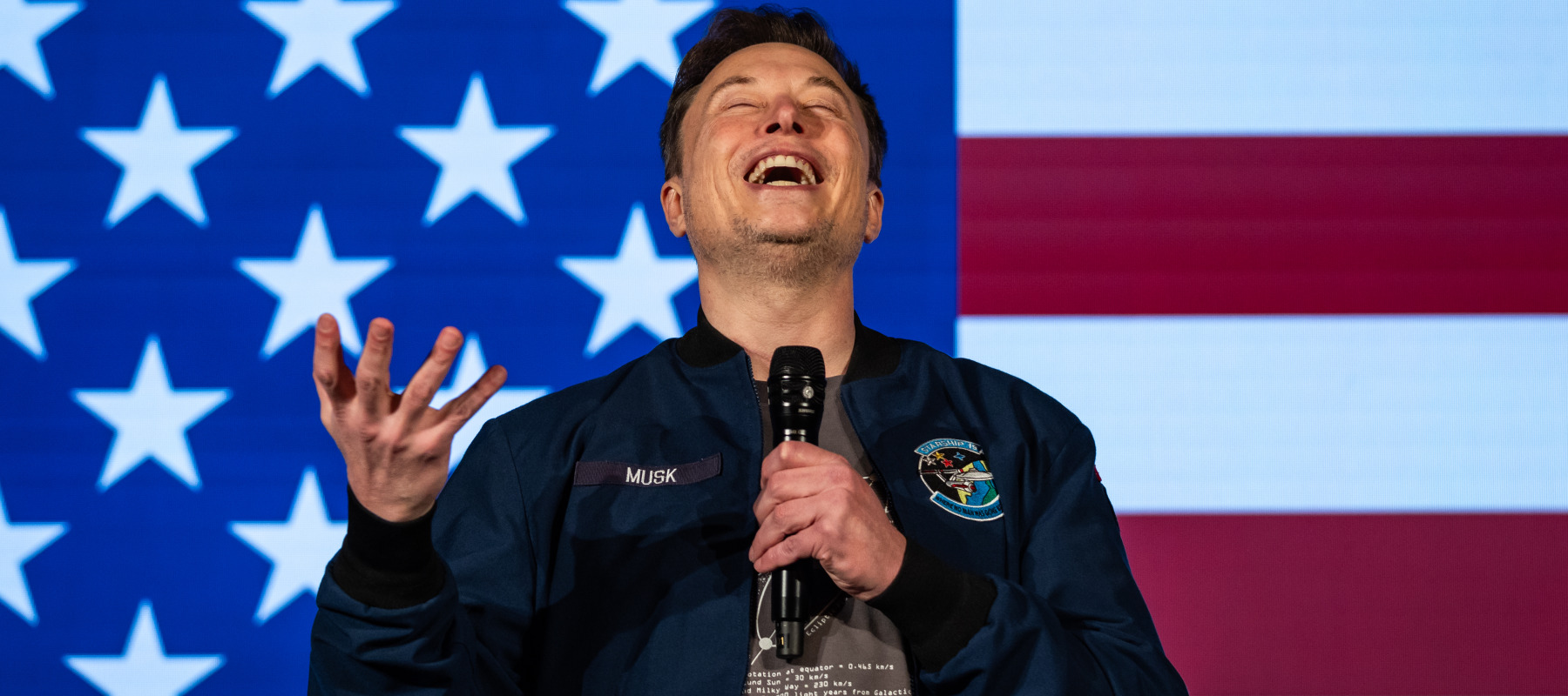 Elon Musk speaks during an America PAC town hall on October 26, 2024.