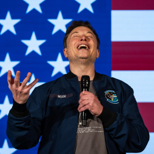 Elon Musk speaks during an America PAC town hall on October 26, 2024.