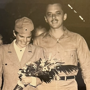 Helen and Bill fell in love by letter during WWII.