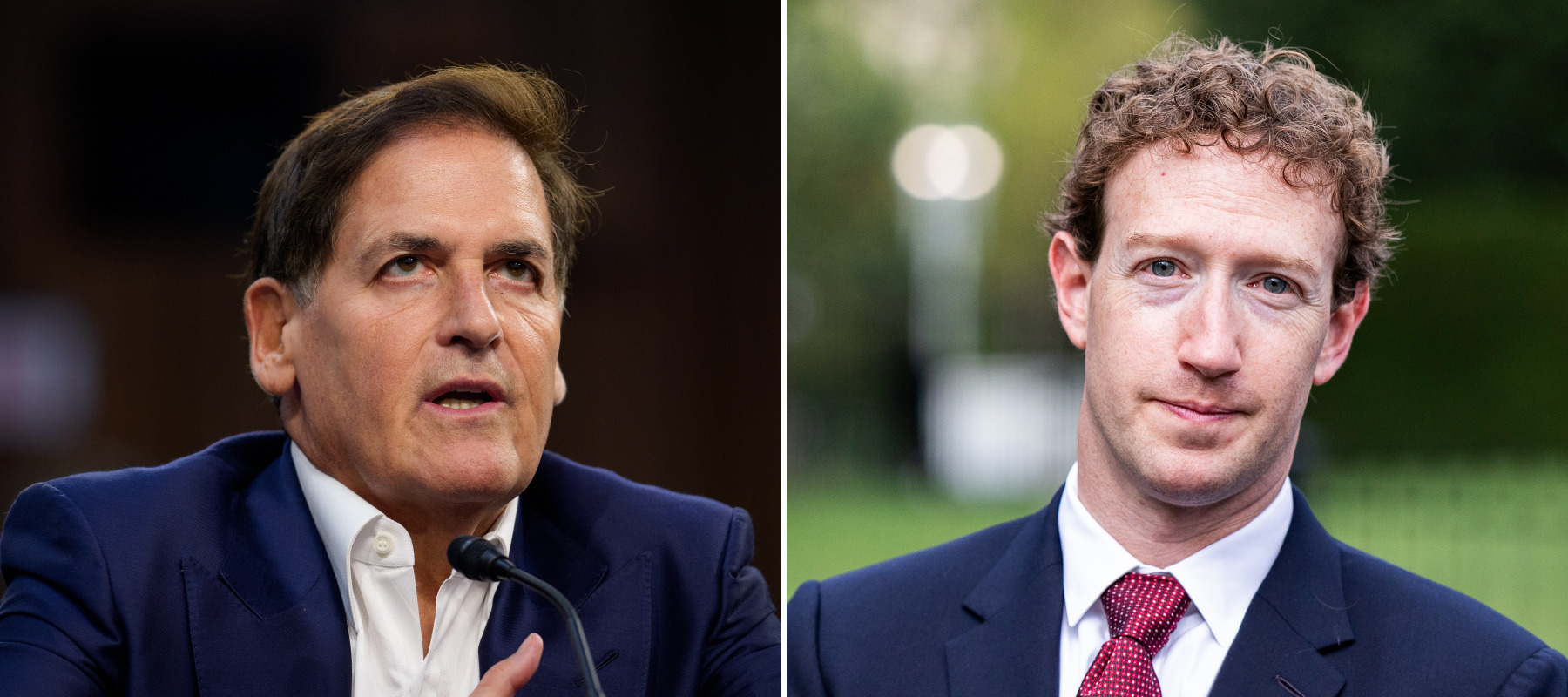 Mark Zuckerberg and Mark Cuban are in a spat over social-media misinformation.