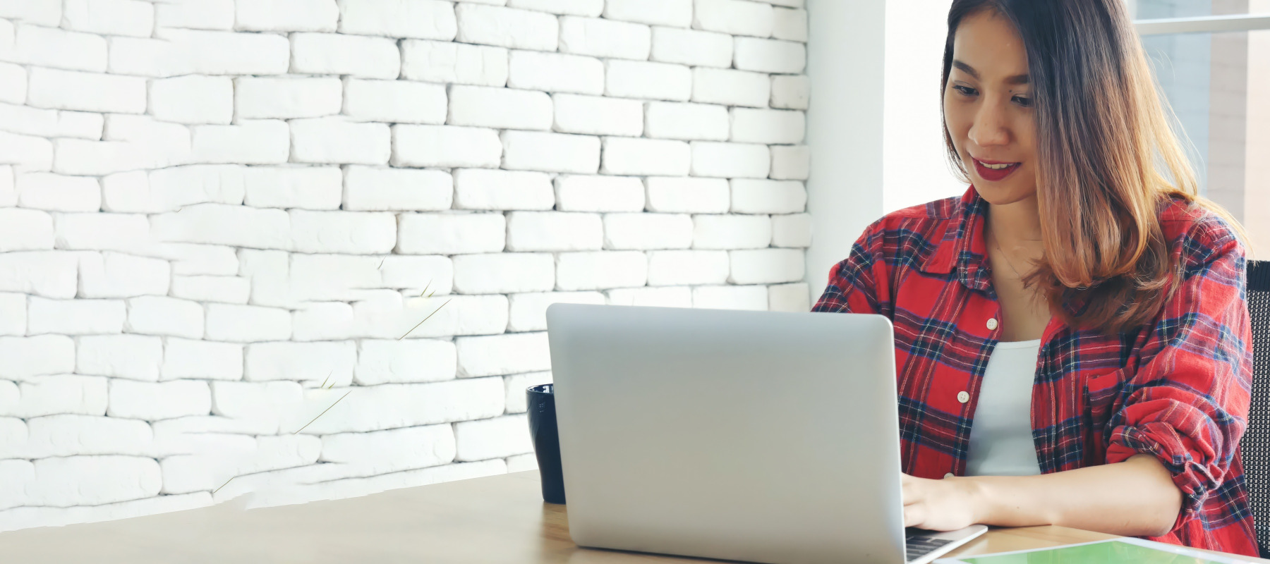 Woman on her laptop