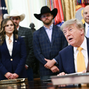 Trump speaks before signing executive orders releated to beef processing and cattle ranchers in September 2026.