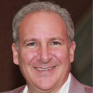A two-column photo collage featuring economist Peter Schiff, left, and U.S. Treasury Secretary Scott Bessent.