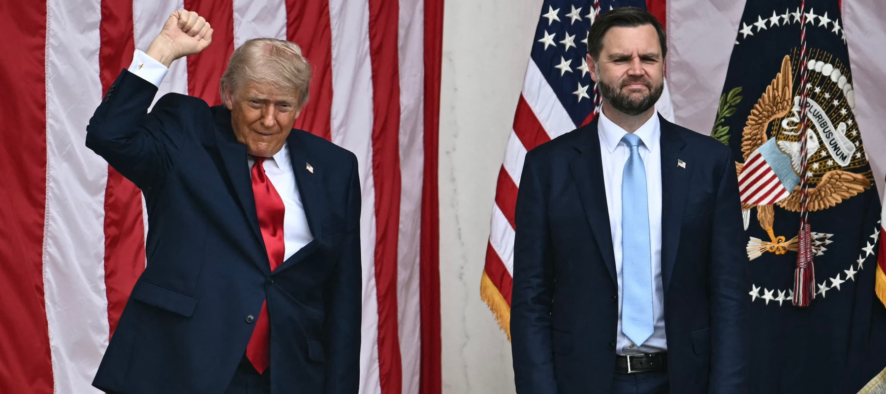 A photo of Donald Trump and JD Vance