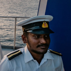 Photo of sailors aboard their cargo vessel