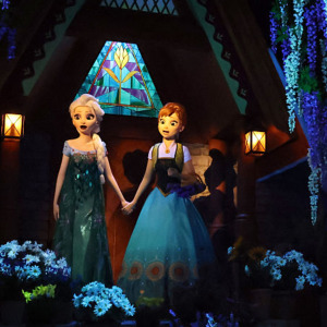 Scenes out of the 'World Of Frozen' attraction at Disneyland Paris on March 28, 2026 in Paris.