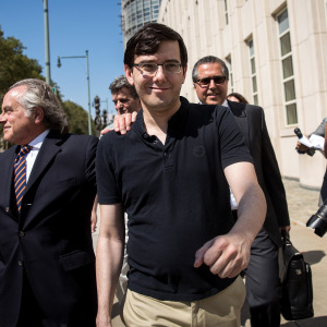 Martin Shkreli departs the U.S. District Court for the Eastern District of New York.