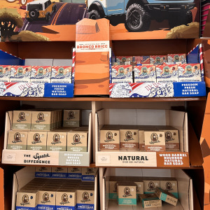 Dr Squatch soap display in Walmart store, Denver, North Carolina