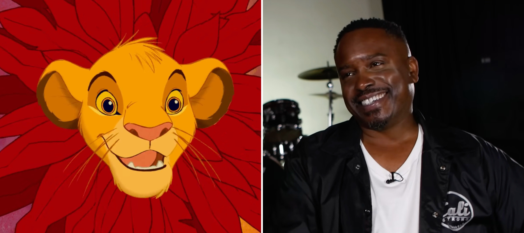 A photo of Simba and Jason Weaver