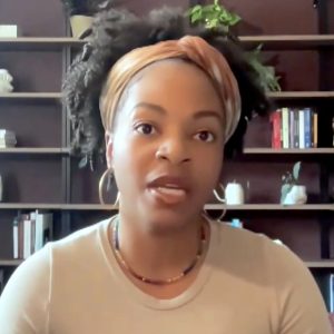 Stephanie McWoods speaking to CBS News Chicago