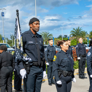Amar’e Stoudemire at Miami Dade College’s Police Academy