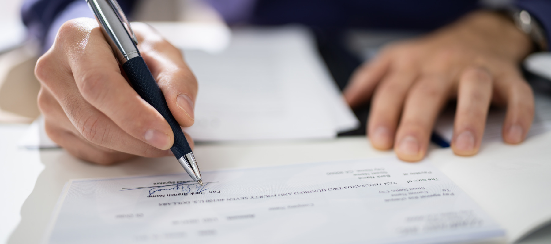 A couple had bad checks coming out of their joint account for over a decade before they caught on.