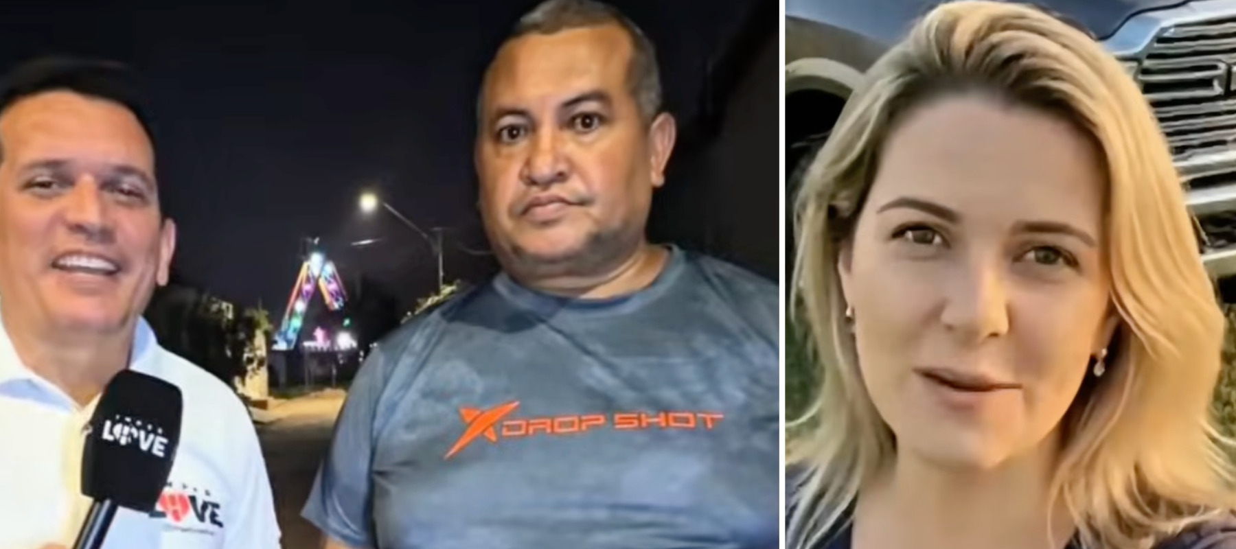 Photo of Edimar Martins and the AI-generated "woman" he followed