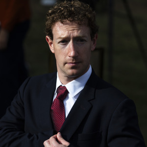 CEO of Meta Platforms Mark Zuckerberg attends a press briefing held by U.S. President Donald Trump