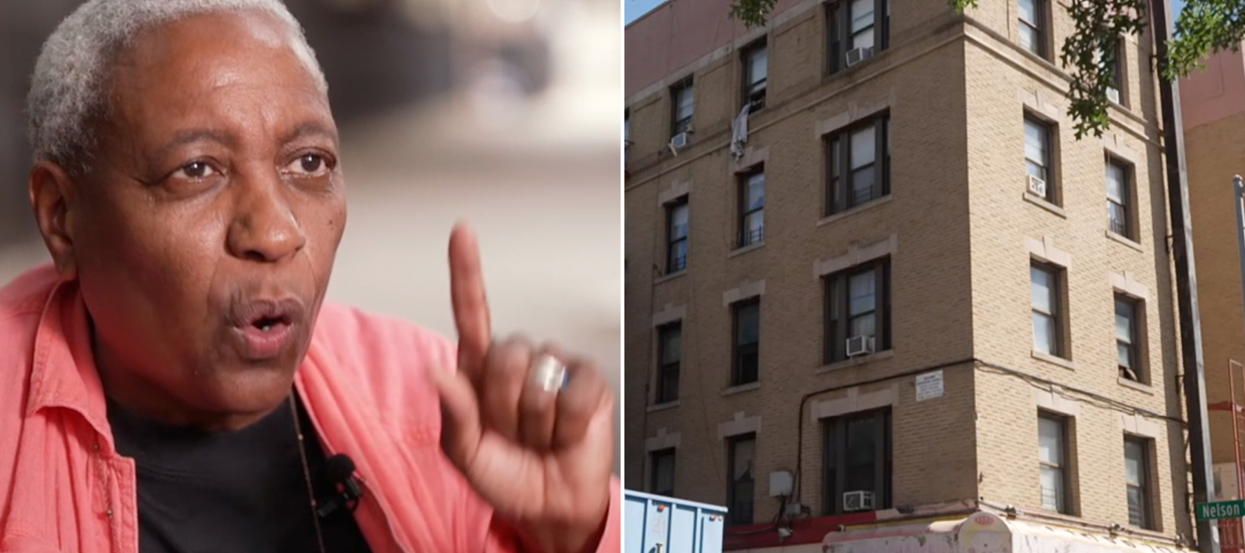 A two-column collage featuring former co-op owner Isabel Adon, left, and the building she calls home.