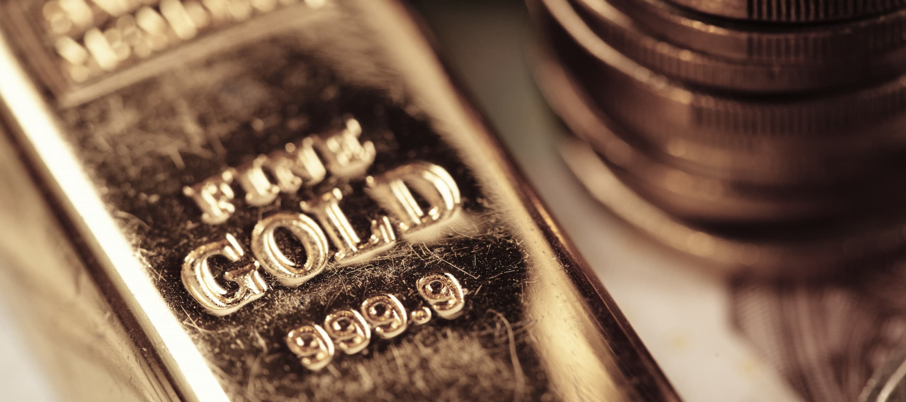 A photo of gold bars