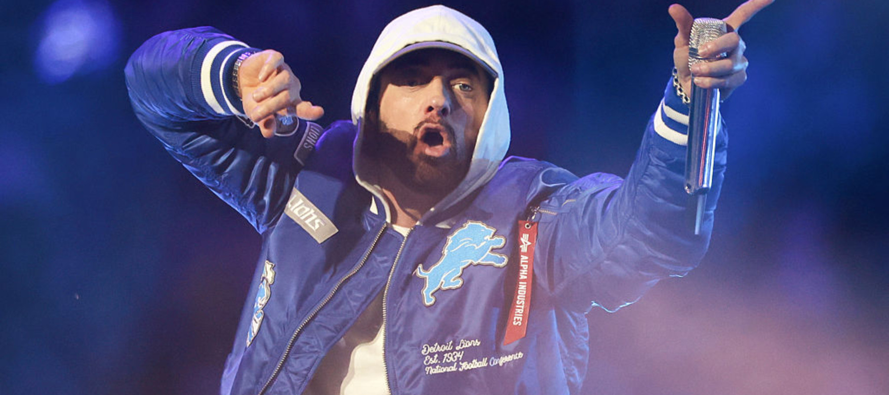 A photo of Detroit rapper Eminem