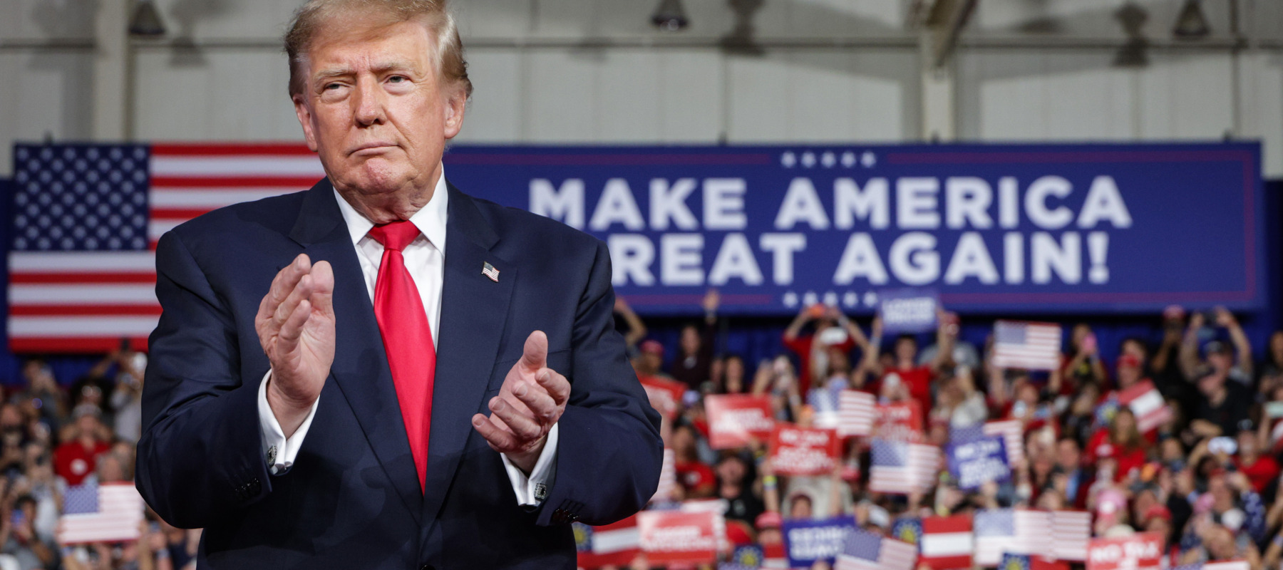 Donald Trump at a rally
