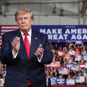 Donald Trump at a rally