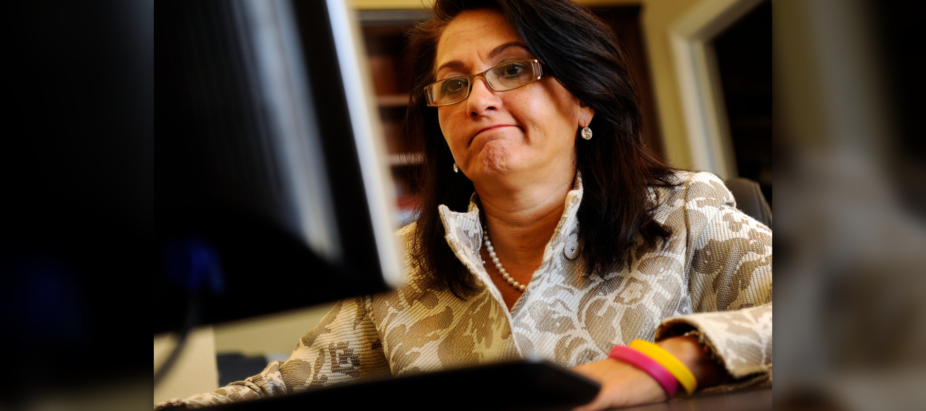 woman at computer