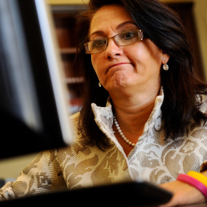 woman at computer