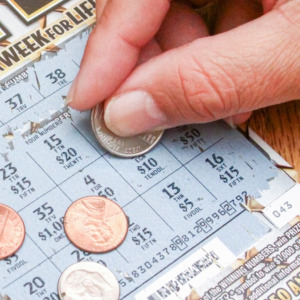 Photo of lottery scratch off tickets