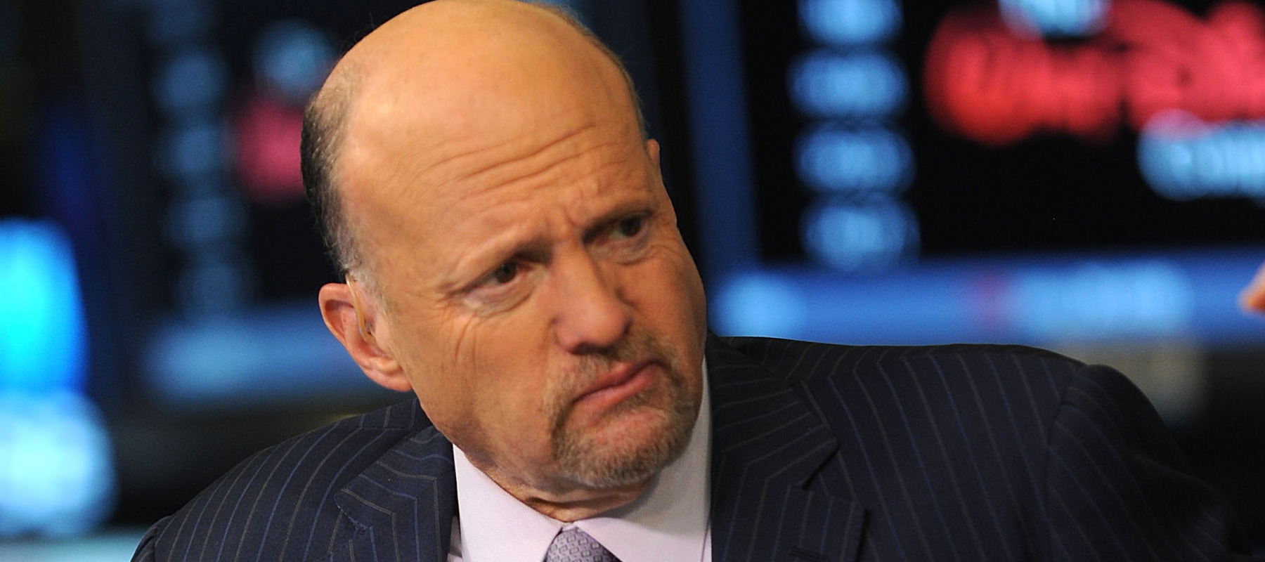 Television Personality Jim Cramer attends the NYSE Opening Bell at New York Stock Exchange.