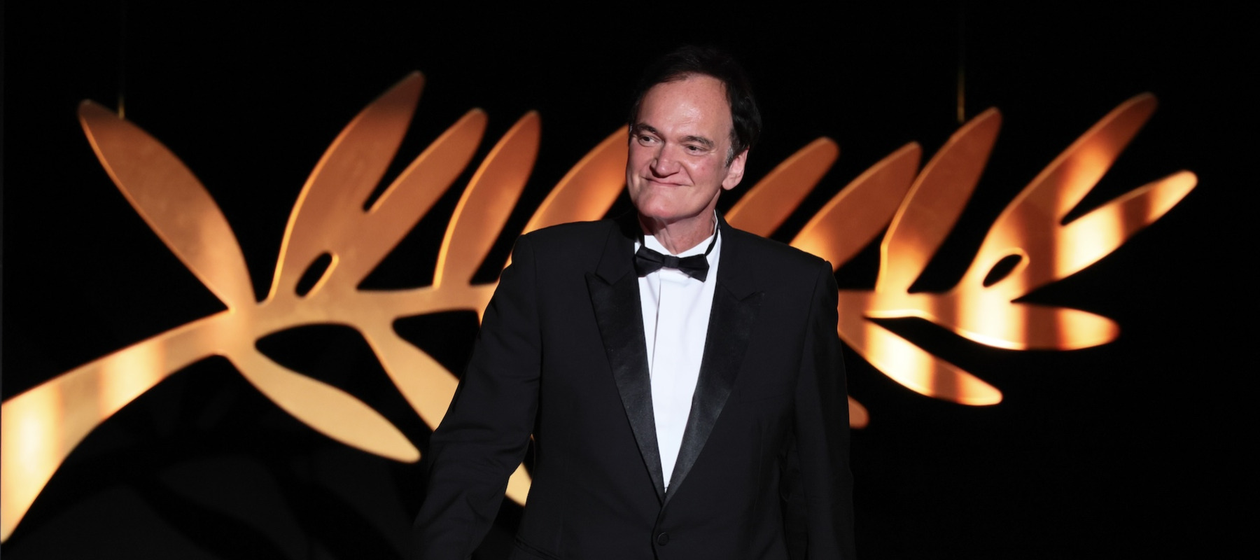 Quentin Tarantino on stage at the Cannes Film Festival in 2025.