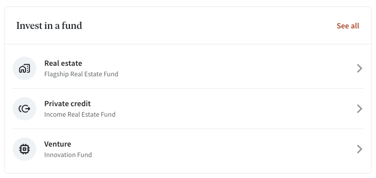 You can choose which funds you want to add to when entering a contribution to your account.